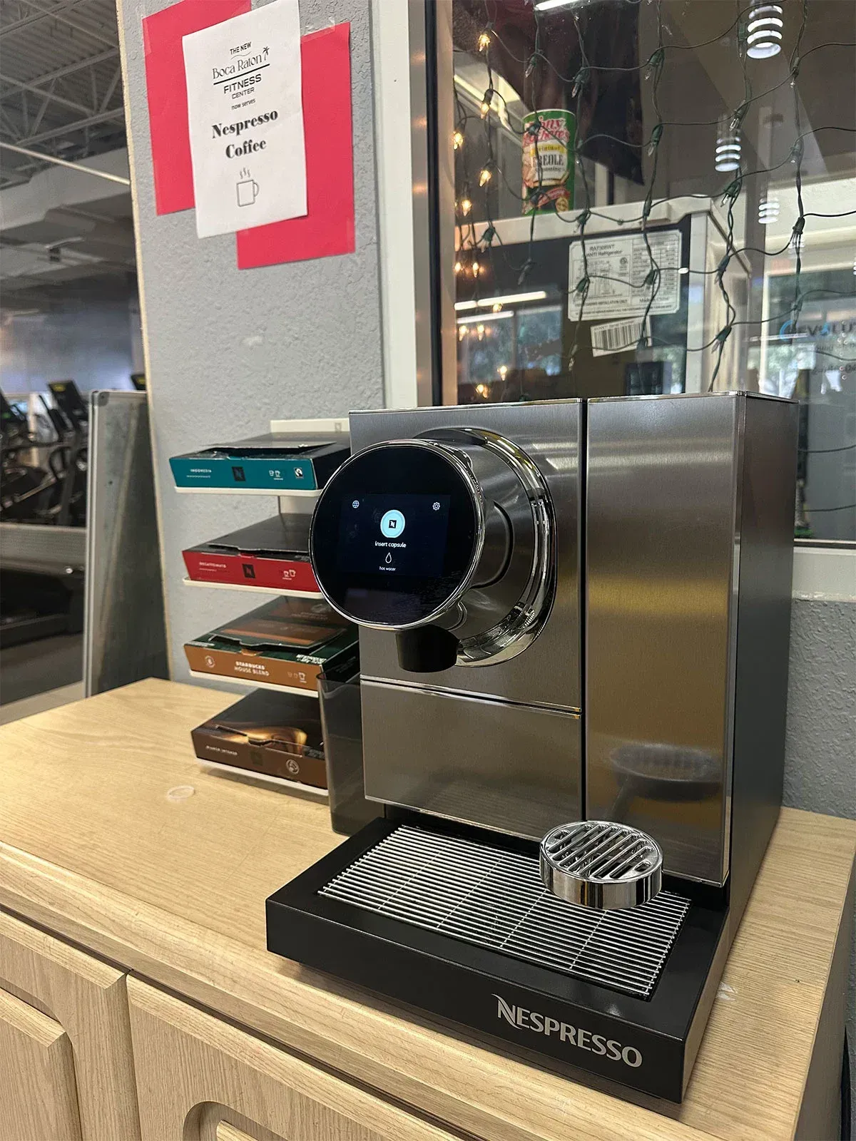 Premium Coffee maker at the Boca Raton Fitness Center