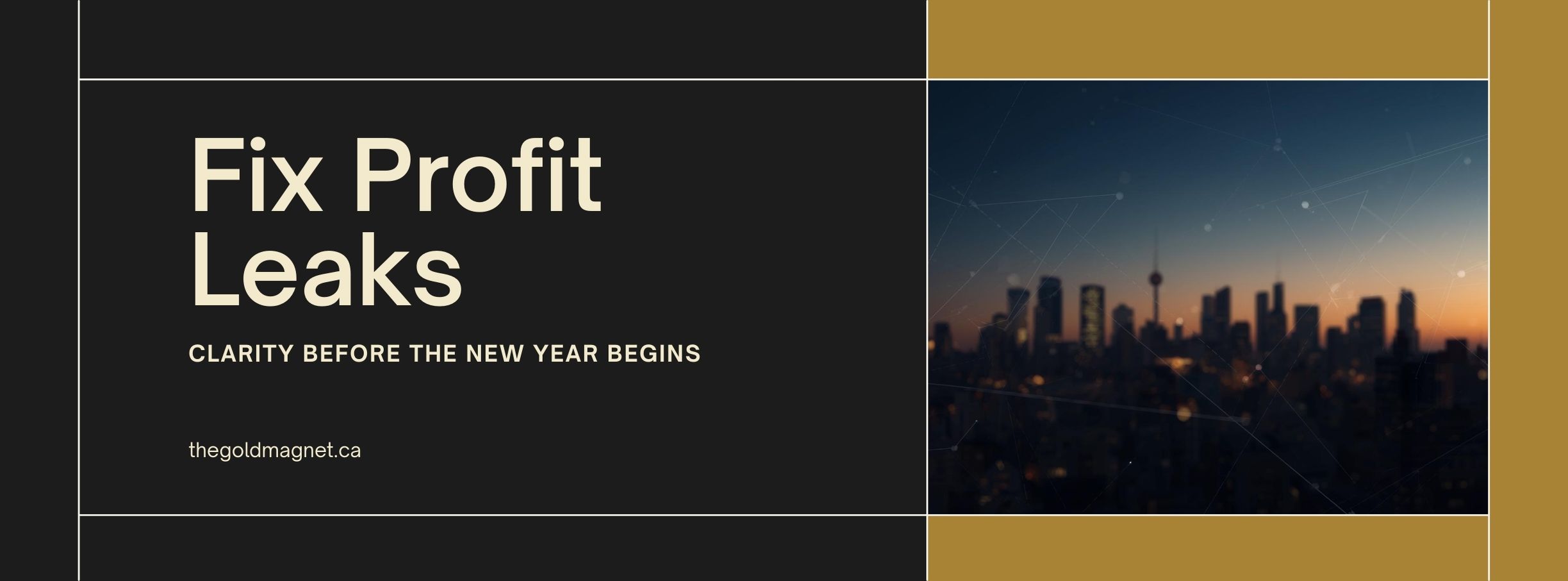 Why December Is the Best Month to Fix Profit Leaks