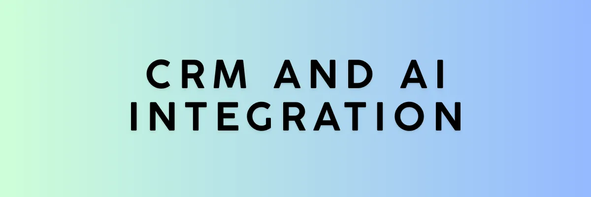 CRM and AI integration