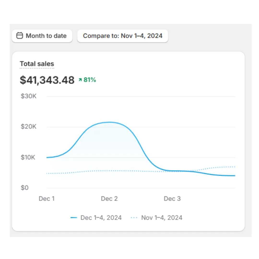 Scaling results with Meta Ads for Shopify store