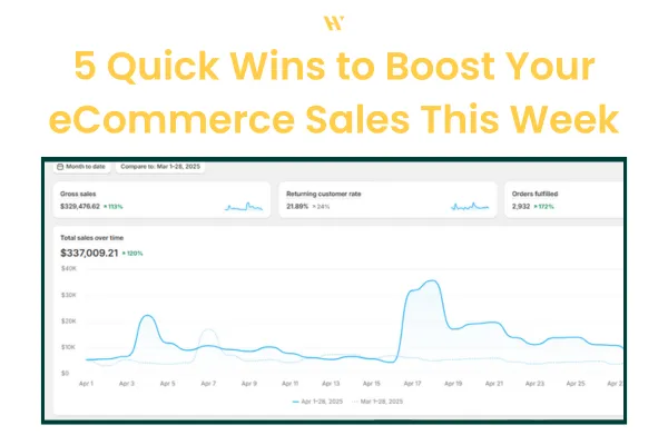 5 Quick Wins to Boost Your eCommerce Sales This Week
