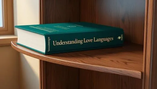 Love Language Book On a Bookshelf