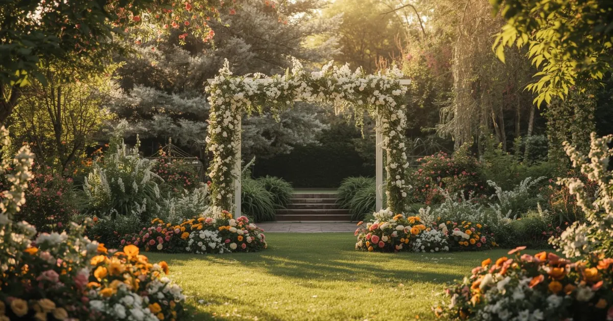 Garden wedding venue