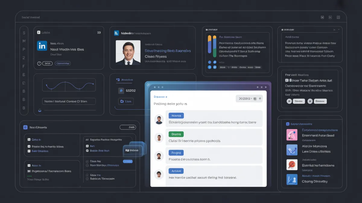 Illustration of an AI tool analyzing buyer signals and crafting personalized email content with dynamic fields and context awareness.