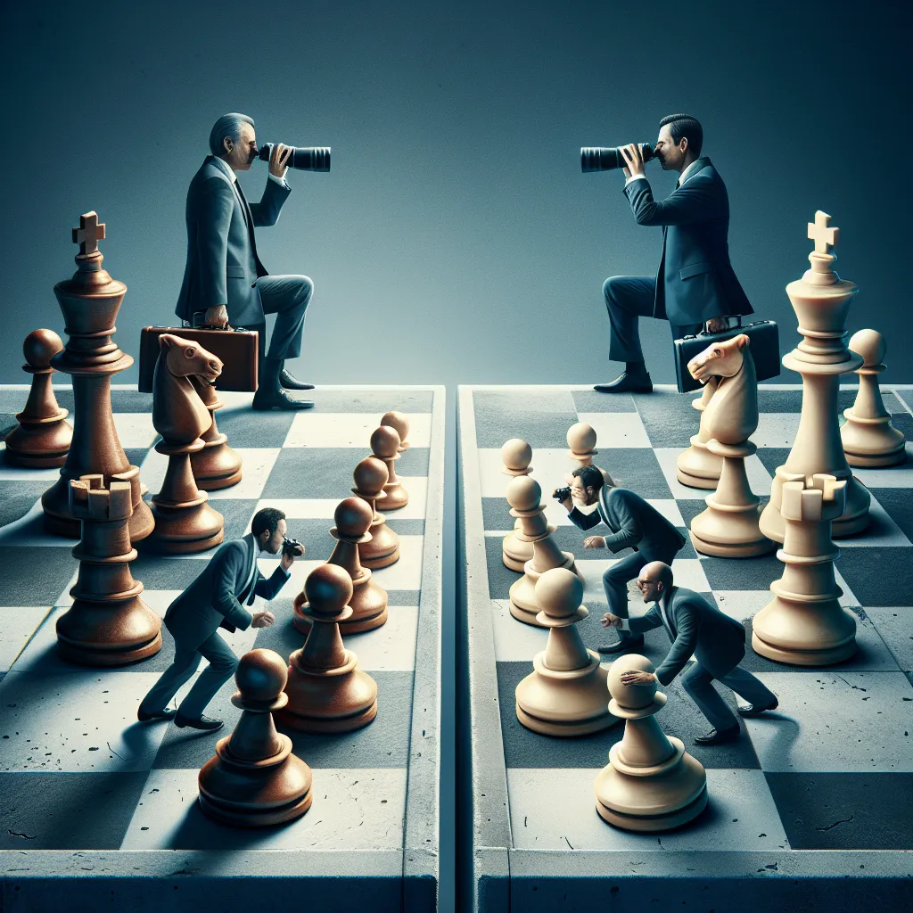 CEO overseeing AI-driven business automation in modern office setting