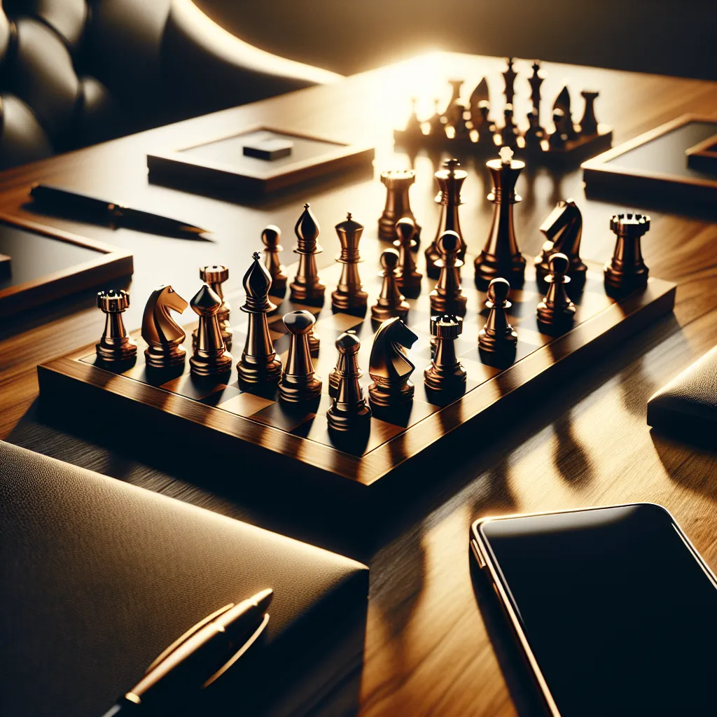 A CEO discusses automated marketing strategies in a modern office setting.