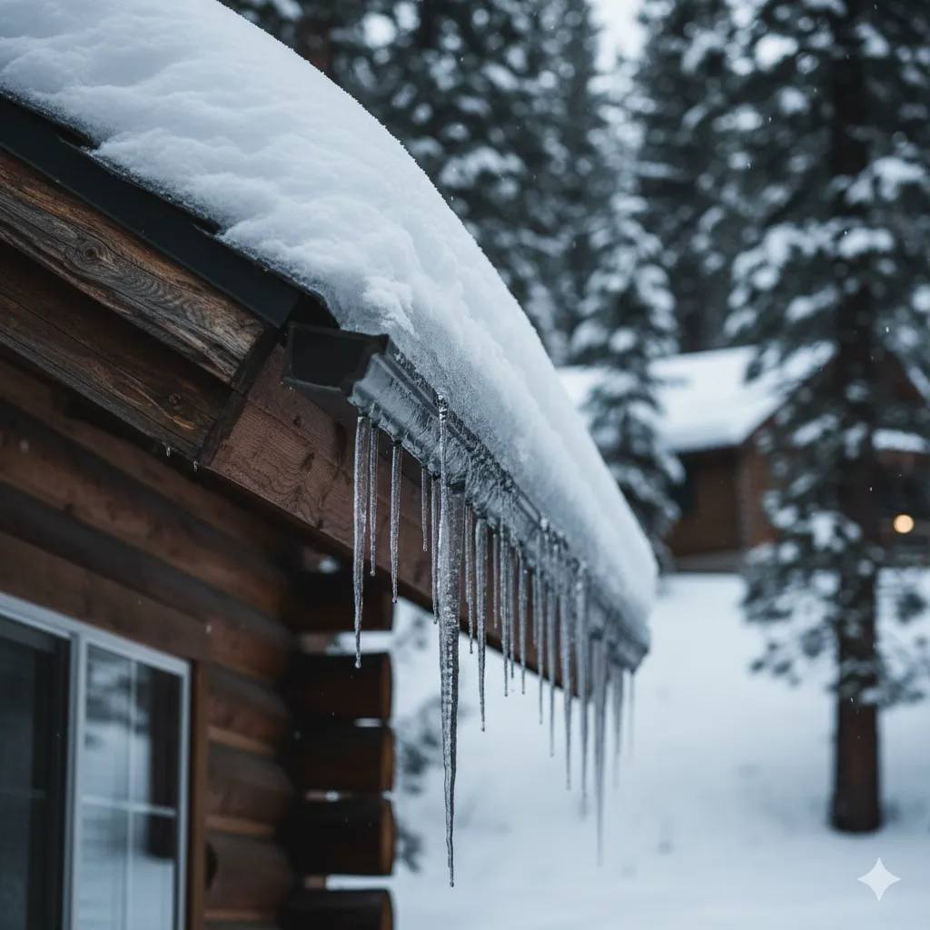 How Snow and Ice Damage Clogged Gutters in Big Bear