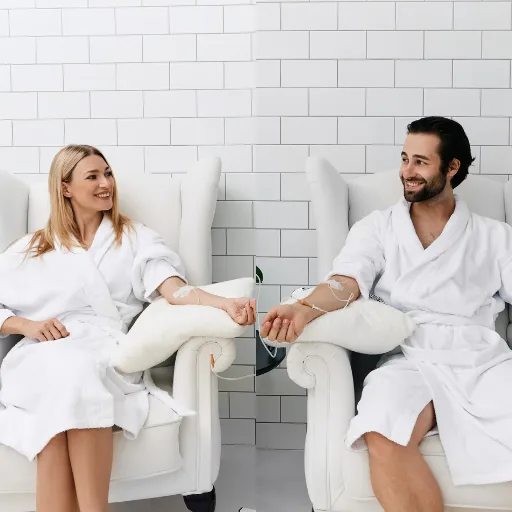 Glutathione IV therapy for detoxification, radiant skin, and immune health at Age-X Clinics