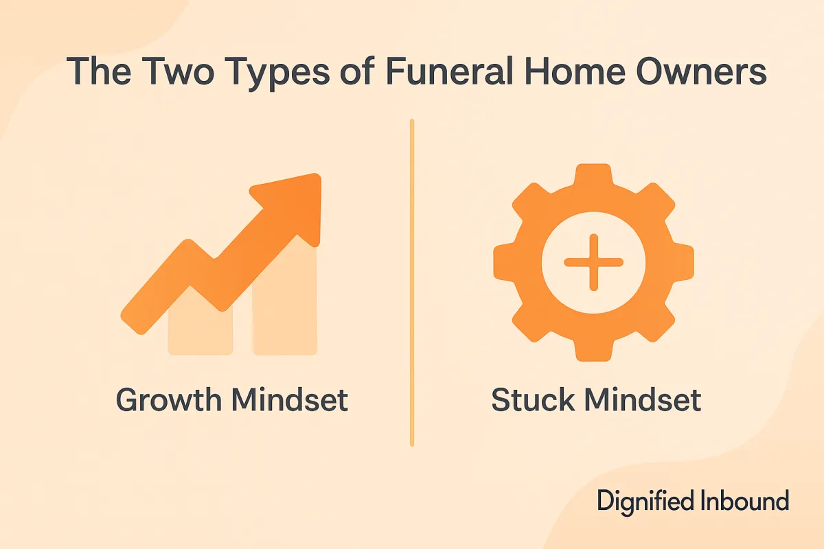 growth vs stuck funeral home owner mindset image