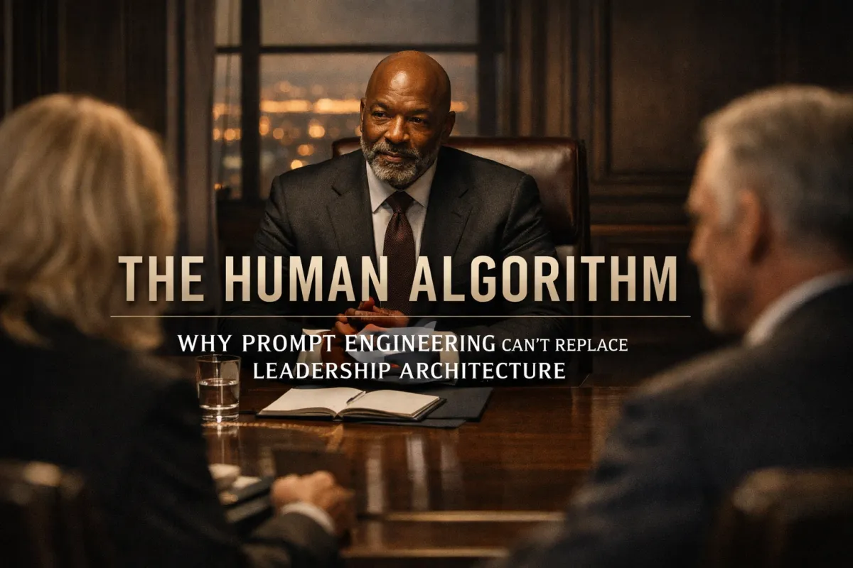 The Human Algorithm: Why Prompt Engineering Can't Replace Leadership Architecture