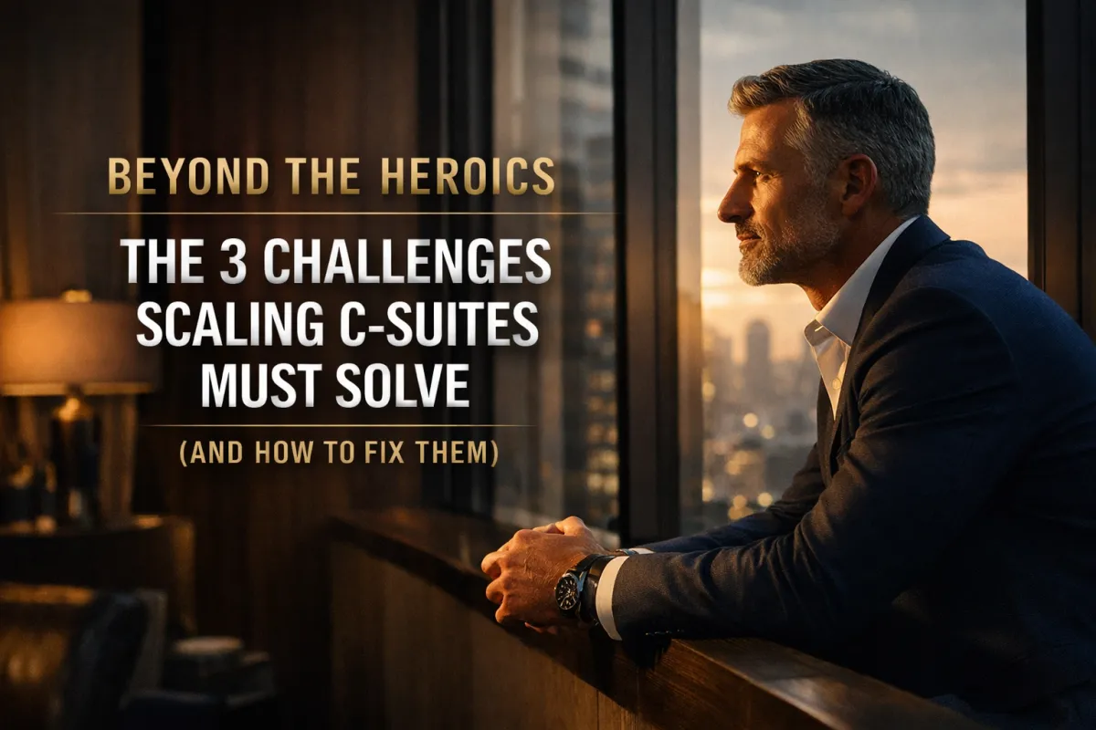 Beyond the Heroics: The 3 Challenges Scaling C-Suites Must Solve (And How to Fix Them)