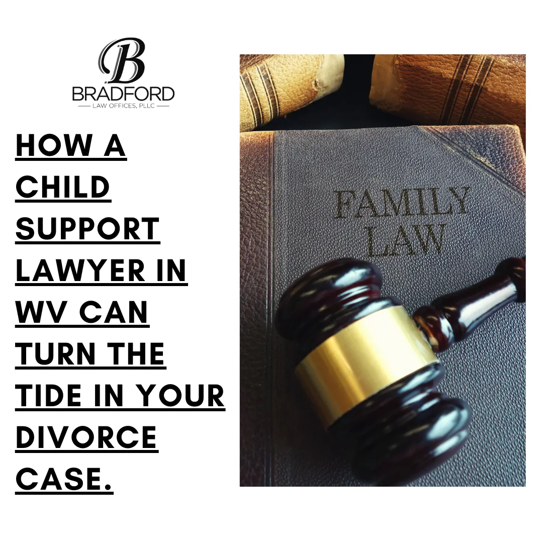 Attorney Tim Bradford discussing child support strategies with a client