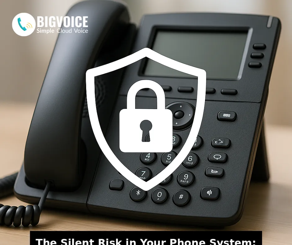 Telephone with a lock symbol over it.