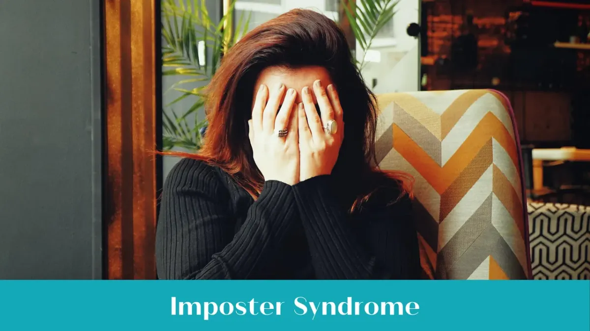 woman hiding her face
