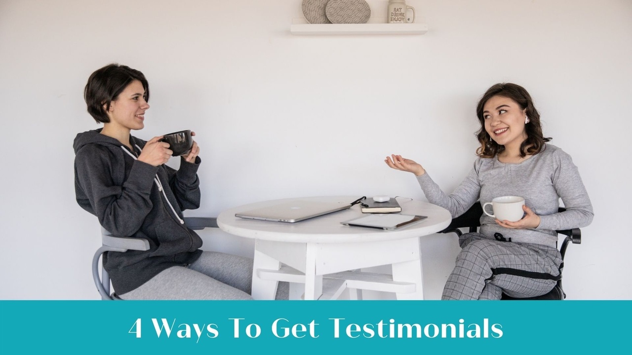 Client giving a testimonial for a bookkeeping business