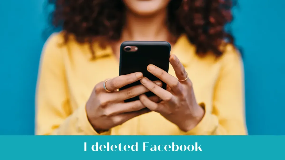 Woman putting down her phone to reduce social media use and improve focus and wellbeing