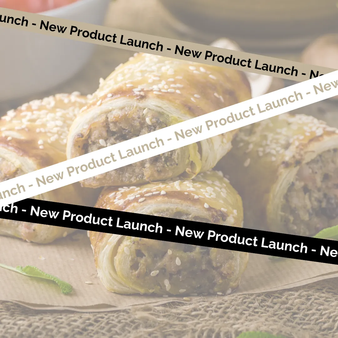 Introducing Our New Vegetarian Sausage Rolls – A Perfectly Flaky Delight