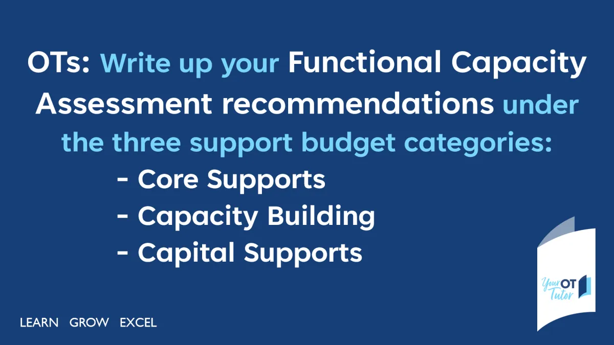 Write your recommendations under the 3 funding categories