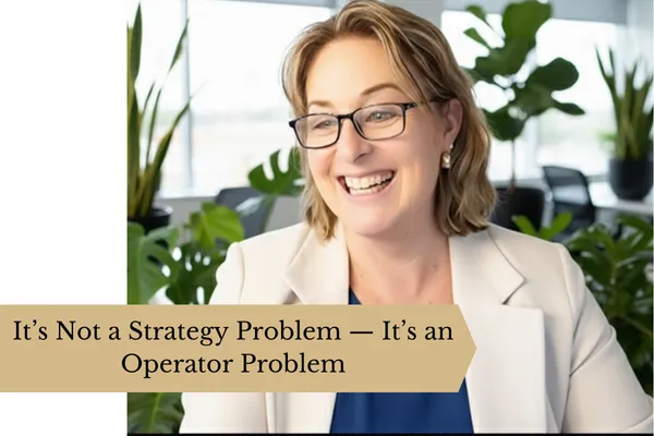 It’s Not a Strategy Problem — It’s an Operator Problem
