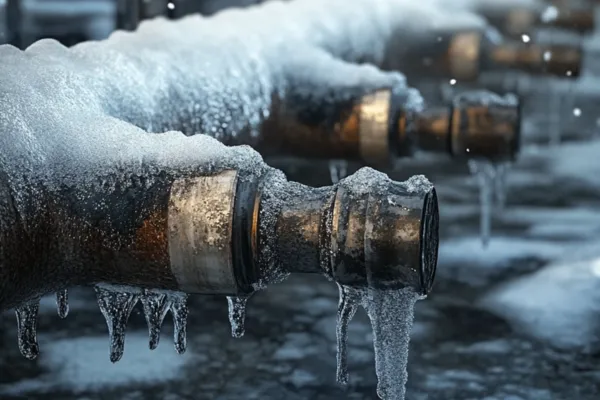 An Image of Frozen Pipes