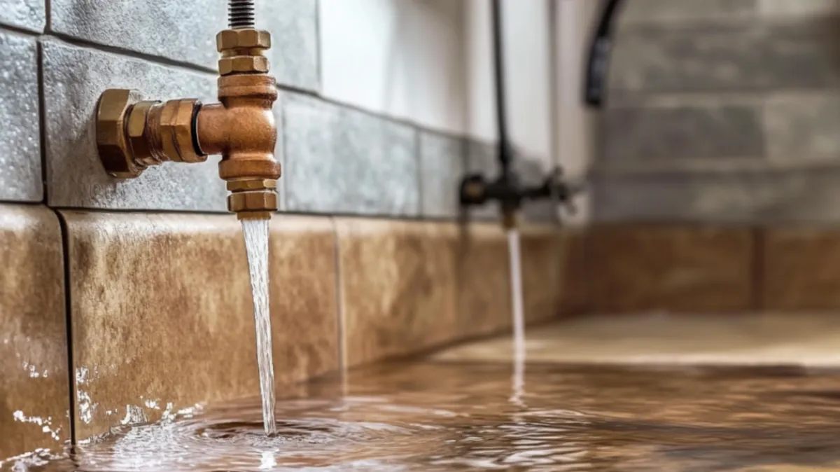 An image of a leaking faucet