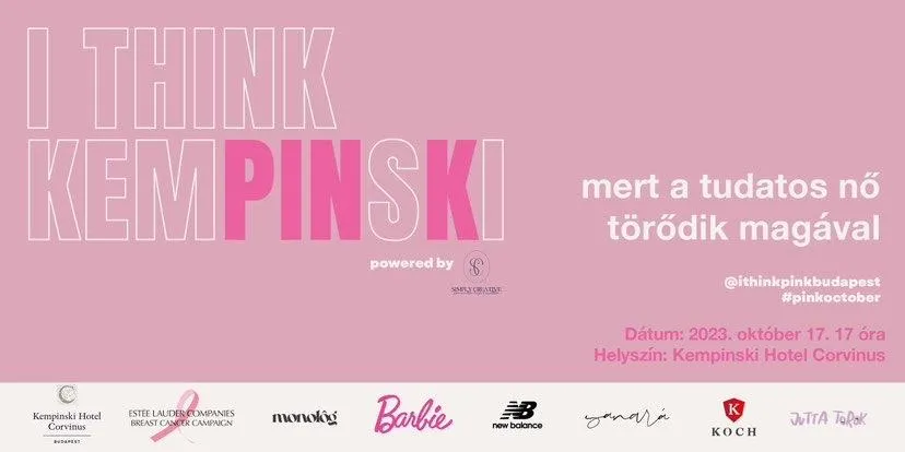 2023-ban a Kempinskiben került megrendezésre az I think pink.