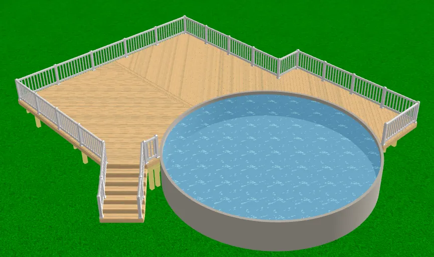 This thing came out beautiful around this pool! All Cedar, with lighting and a privacy wall!