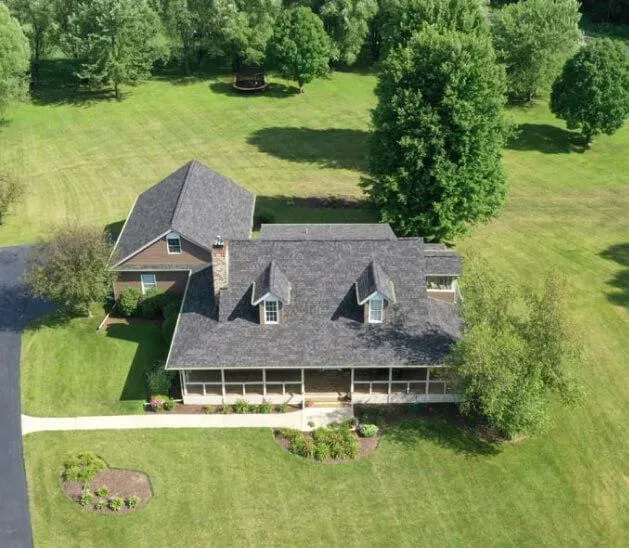 Madison WI roofing project completed with GAF shingles in Madison WI.