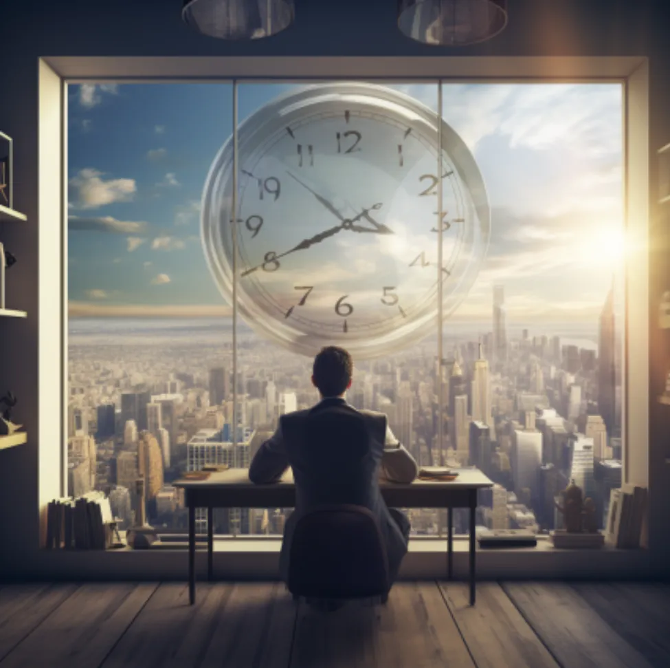 business person understanding the importance of timing