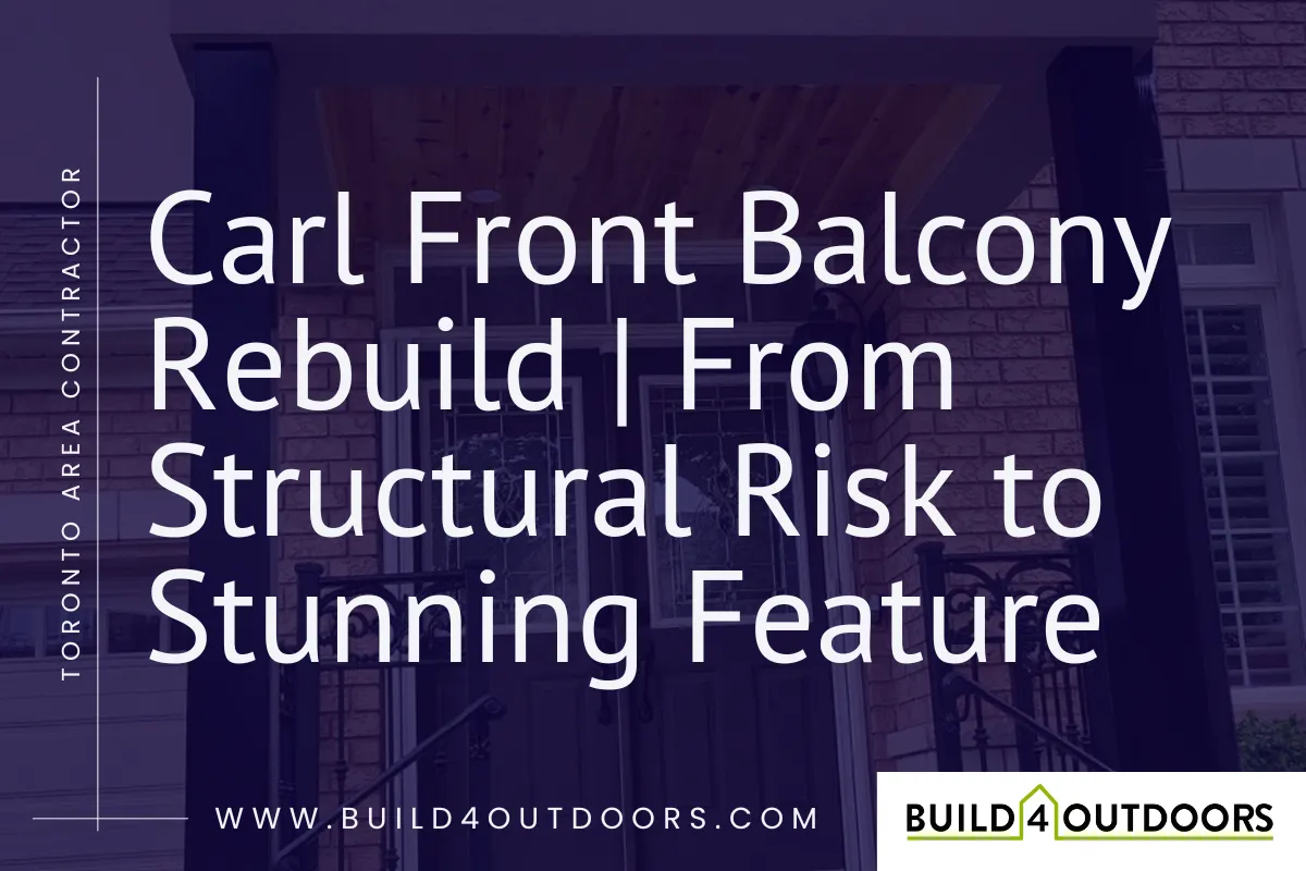 Carl Front Balcony Rebuild | From Structural Risk to Stunning Feature