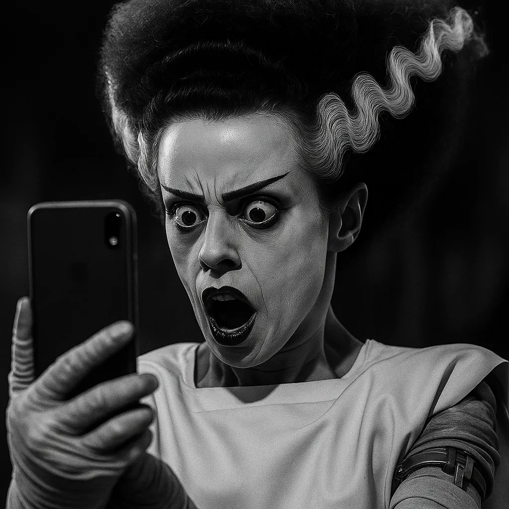 Bride of Frankenstein using social media to find more ESL students on Halloween