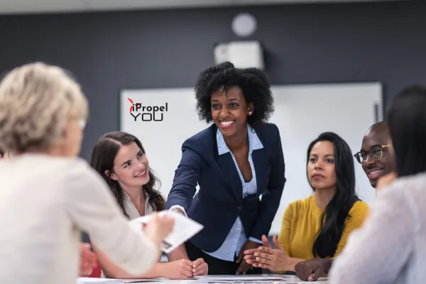 Women Presenting at Meeting