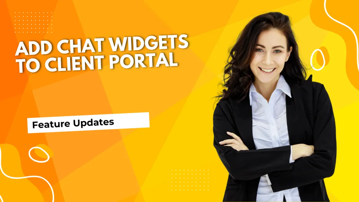 Add Chat Widgets to Client Portal