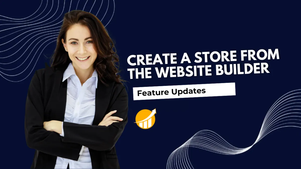 Create a Store from the Website Builder