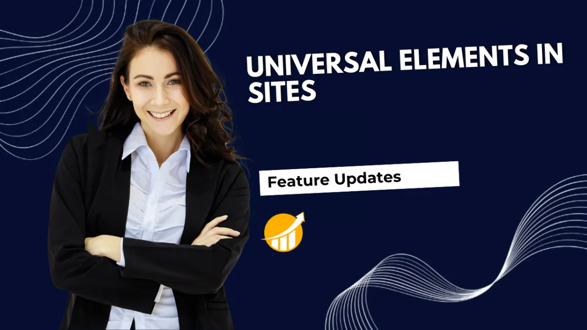 Universal Elements in Sites