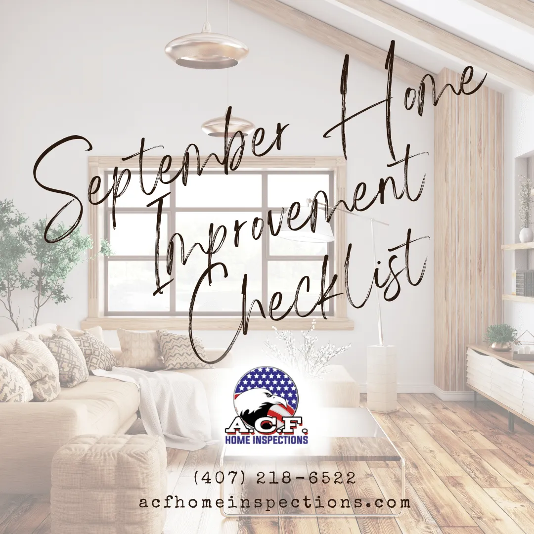 September Home Improvement Checklist