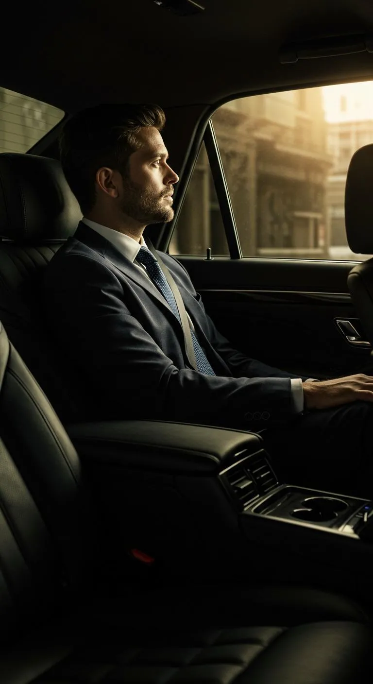 Luxury black car service in Dallas with professional chauffeurs and premium SUVs