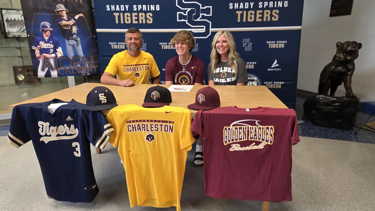 Shady Spring standout Aiden Calvert signs with the University of Charleston Baseball