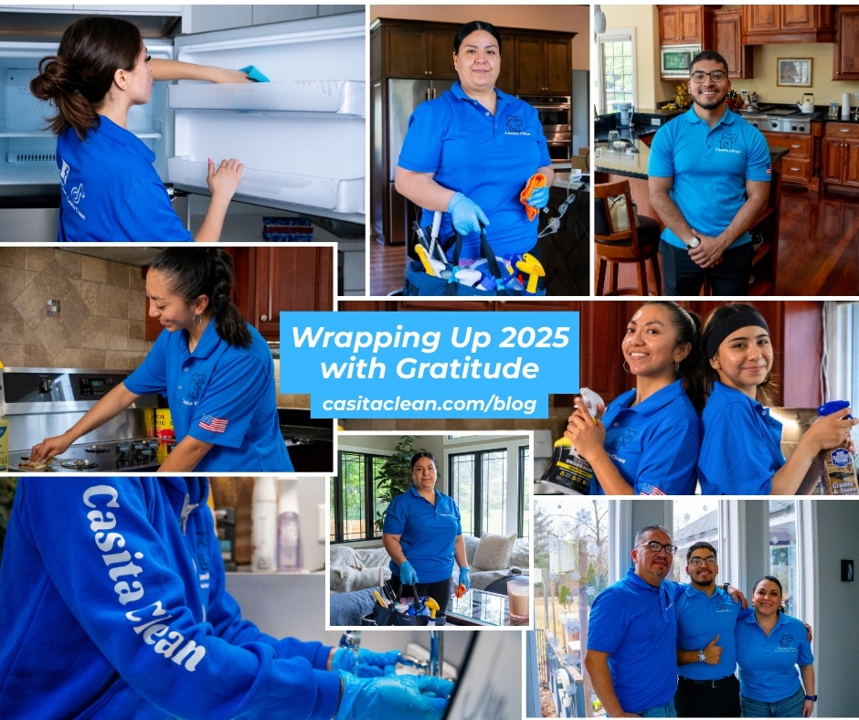 A collage of Casita Clean's cleaners throughout 2025 servicing the Chicagoland suburbs