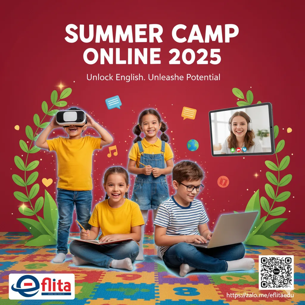 Trại Hè Online Summer Camp 2025: Bí Quyết Giúp Trẻ Yêu Tiếng Anh