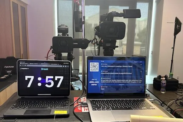 Behind the scenes of a conference live stream