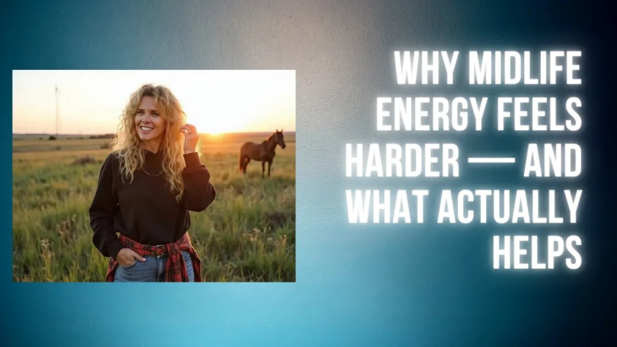 Why Midlife Energy Feels Harder — And What Actually Helps