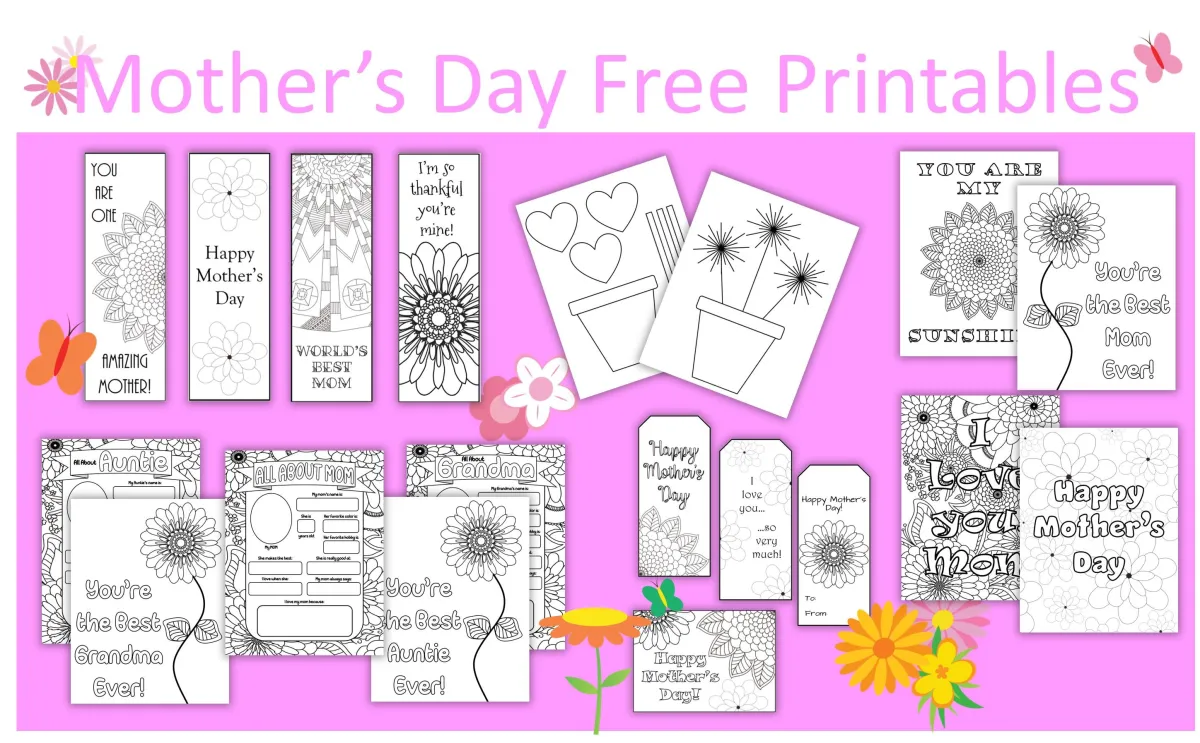 free mother's day printables