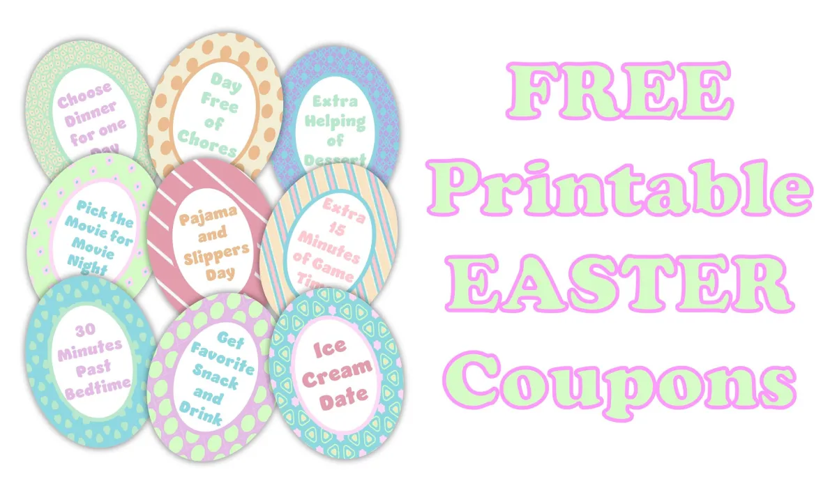 free printable Easter coupons