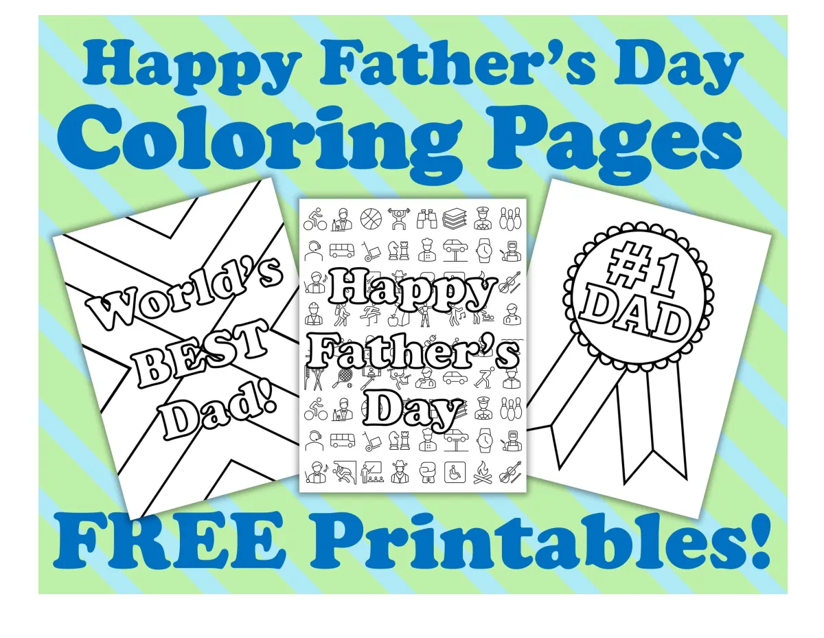 Father's Day Coloring Pages Printables