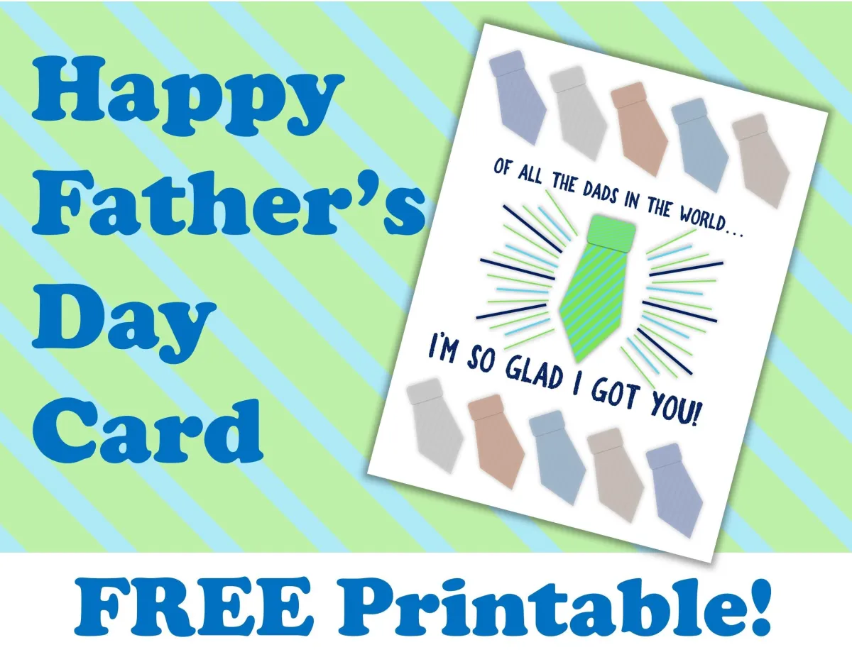 father's day printable card