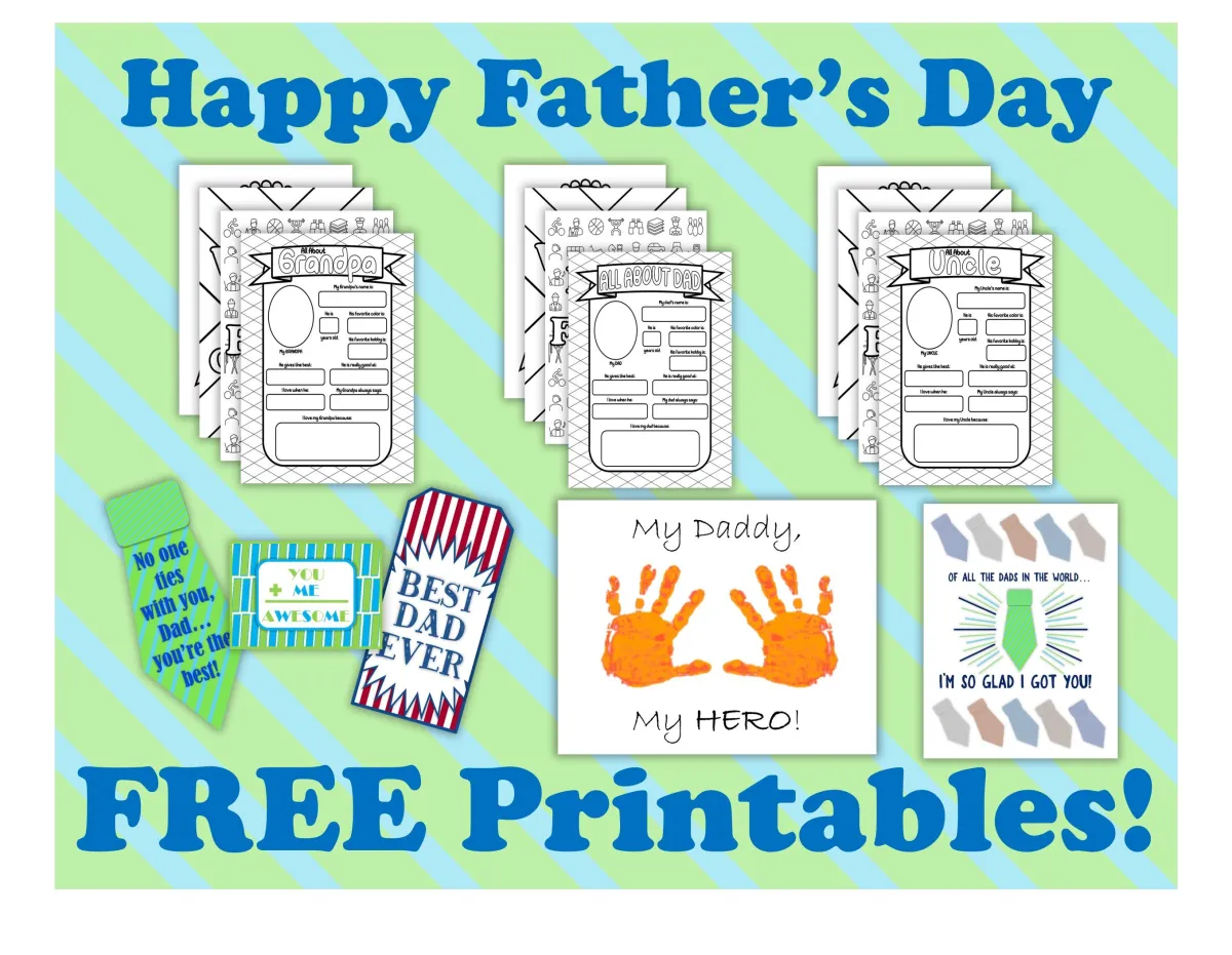 free father's day printables