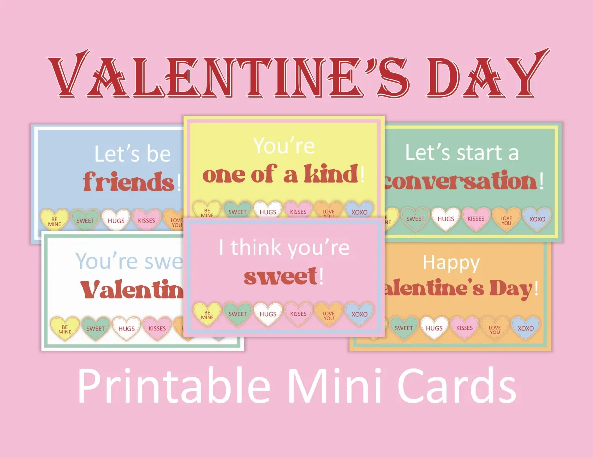 Valentine's day mini cards