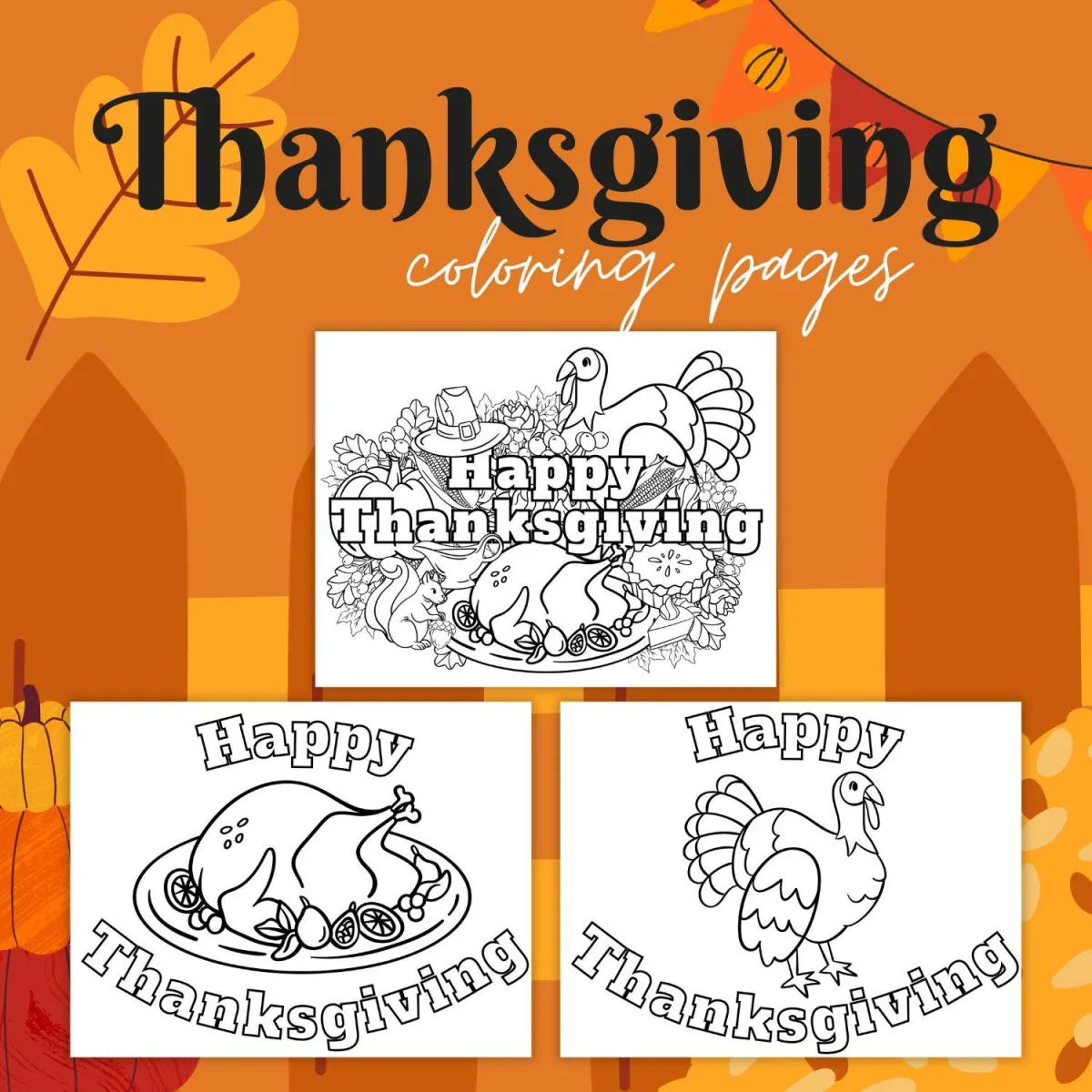 Thanksgiving Coloring pages printables