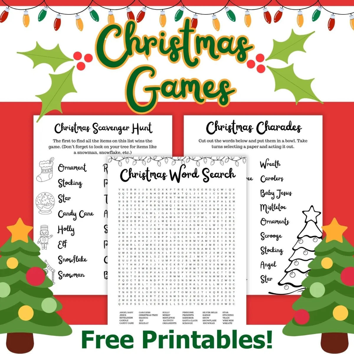 printable Christmas games for kids